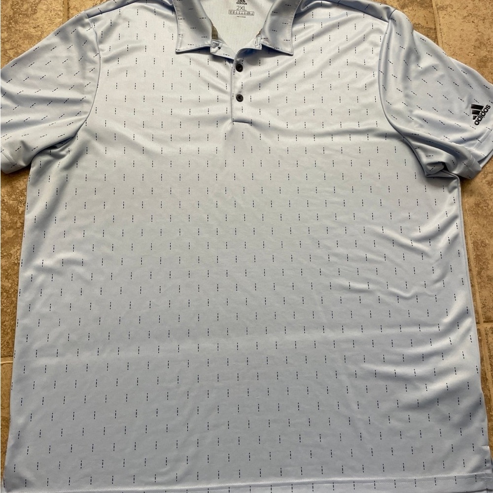 Adidas Men's Light Blue Polo Shirt